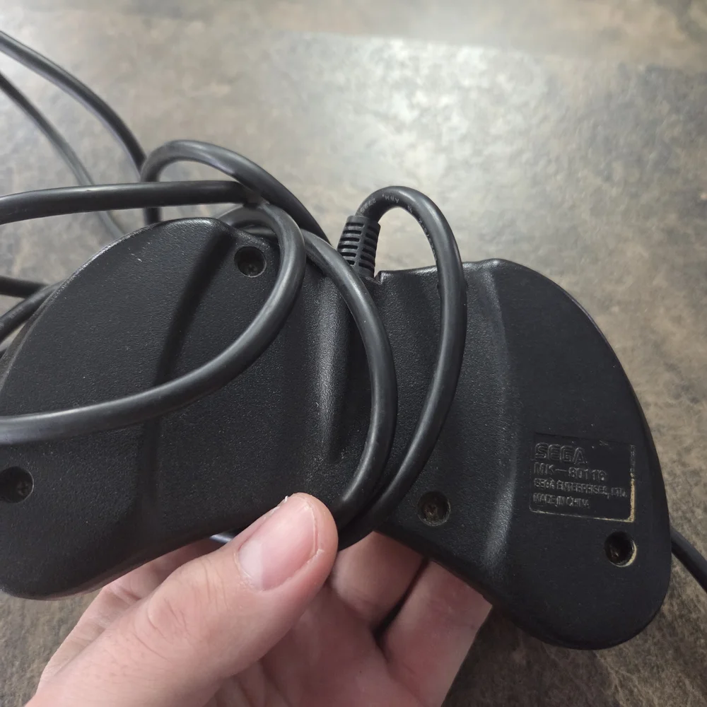 Sega Saturn Black Controller